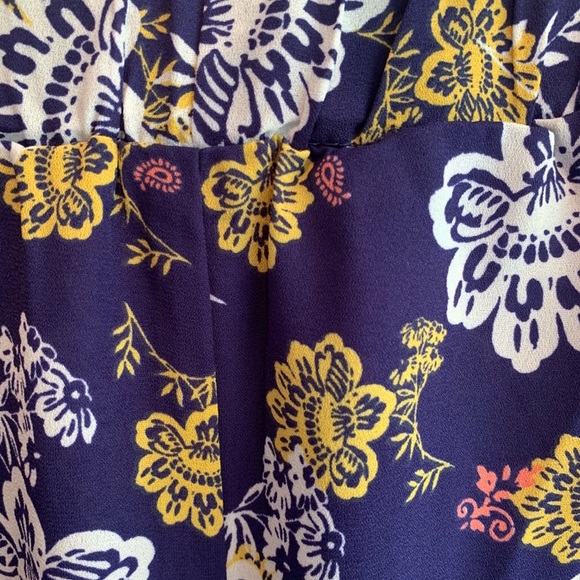 Pull-on Paperbag Waist Patterned Pants - Picture 4 of 6